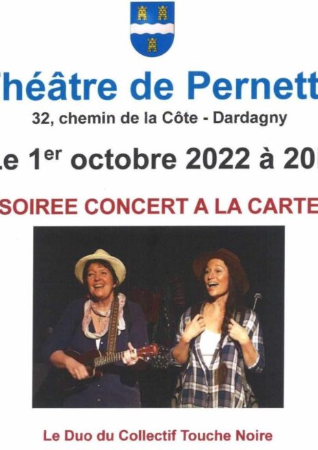 concert musique chansons variétés compositions duo collectif touche noire