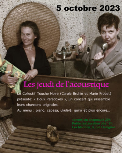 Doux paradoxes - compositions Carole Bruhin - Marie Probst - concert acoustique