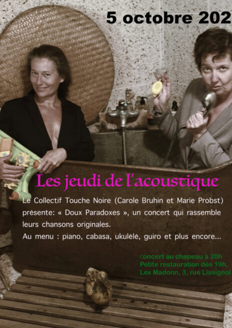 Doux paradoxes - compositions Carole Bruhin - Marie Probst - concert acoustique