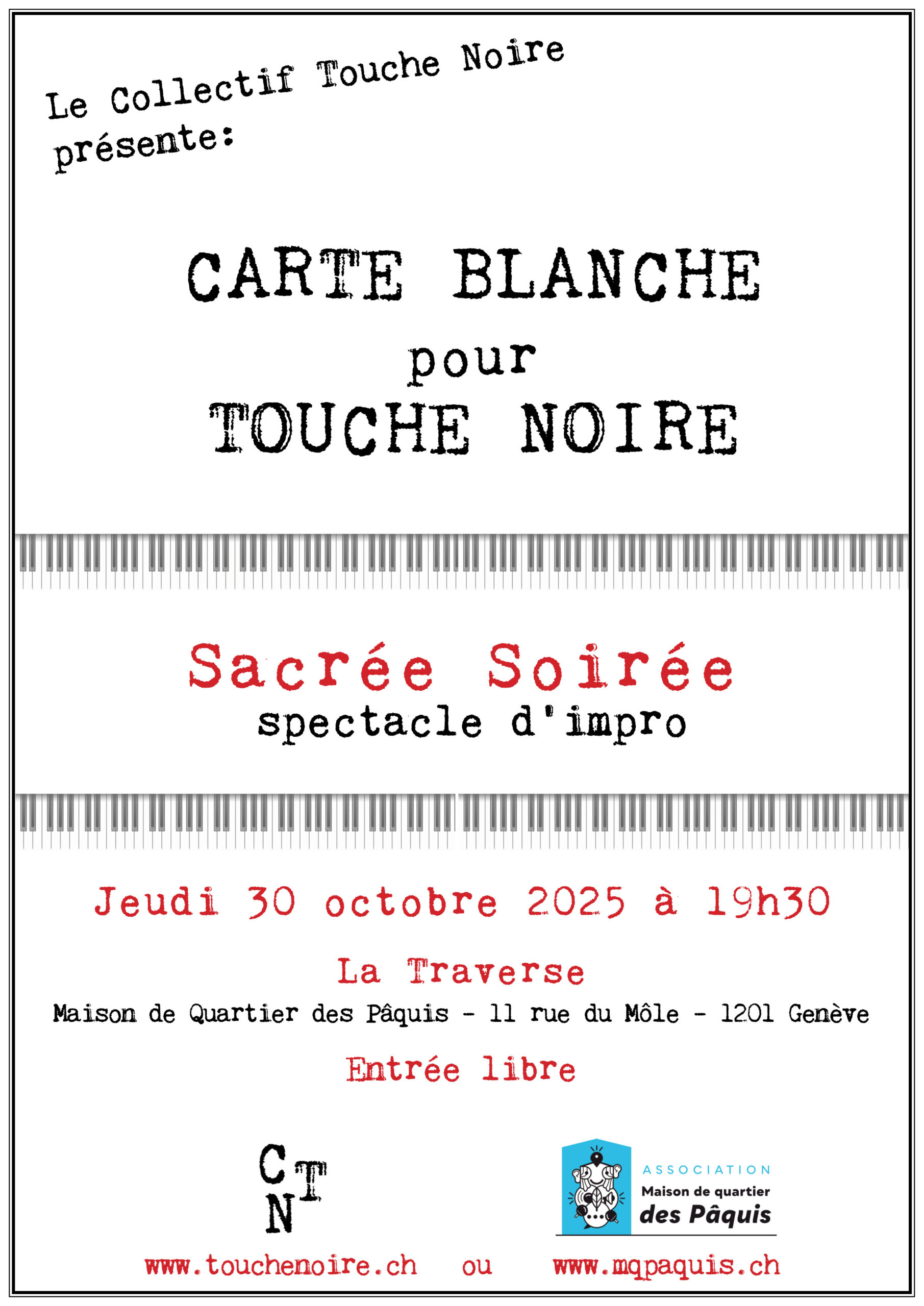 Sacrée soirée – Spectacle d’impro