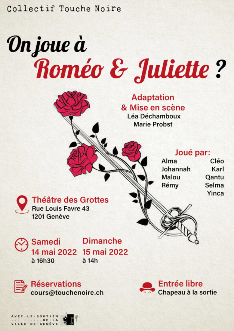 Roméo & Juliette - Spectacle des élèves CTN - Collectif Touche Noire - Genève