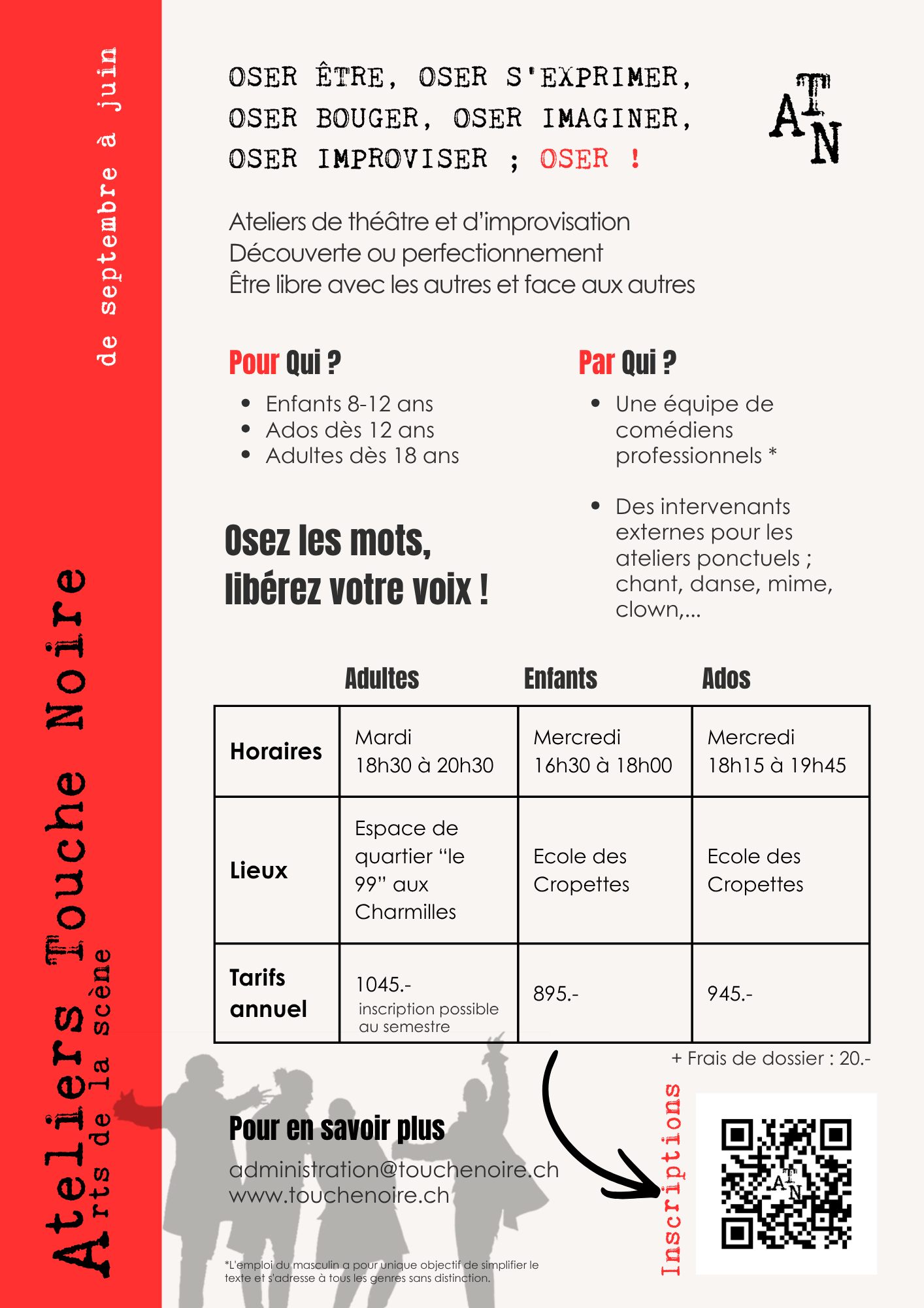 Rentrée des cours ATN 2026-27